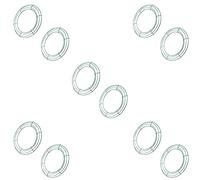 Giwnhvx Guirlande en fil métallique de 14 pouces, forme de guirlande ronde en métal, forme d'anneaux pour la décoration de la maison de la fête de Noël, emballage de bricolage de 10