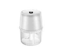 Giwnhvx Hachoir à ail électrique USB 250 ml hachoir portable sans fil, petit robot de cuisine pour hacher l'ail - blanc