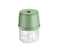 Giwnhvx Hachoir à ail électrique USB 250 ml hachoir portable sans fil, petit robot de cuisine pour hacher l'ail - vert