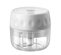 Giwnhvx Hachoir à viande électrique de cuisine, hachoir à viande à ail et mini hachoir multifonction pour aliments ménagers, blanc