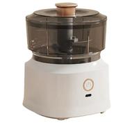 Giwnhvx Hachoir électrique pour purée d'ail, hachoir à viande, mini outil de coupe de légumes, blanc