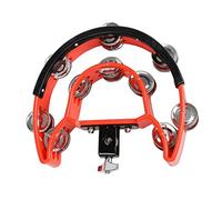 Giwnhvx Half Moon Musical Hand Bell Outil une Percussion Accompagnement Handbell Shaker Pièces de Percussion Tambourin,Rouge