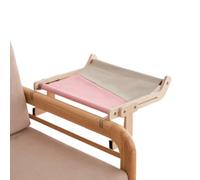 Giwnhvx Hamac universel pour chat pour toutes les saisons - Lit suspendu pour chat - Support de fixation pratique - Gris et rose