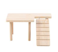 Giwnhvx Hamster Échelle en Bois Plate-Forme Planche à Aire de Jeux Hamster Jouet d'escalade Jouet D'Escalier pour Animaux de Compagnie