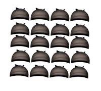 Giwnhvx HD Bonnet de Perruque Bonnet de Bas Transparent Bonnet de Perruque Bonnet en Nylon Fin Multifonctionnel Pratique Couvre-Tête Facile à Installer Facile à Utiliser, Noir 20 Pièces