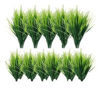 Giwnhvx Herbe artificielle en plastique, plante verte, fausses plantes, décoration d'intérieur, herbe de jardinage, décoration extérieure