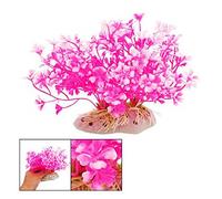 Giwnhvx Herbe/Plante Aquatique Artificielle en Plastique Decoration pour Aquarium Design de Fleur de pecher