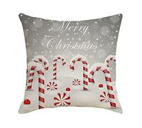 Giwnhvx Housse de coussin de Noël Père Noël pour décoration de la maison, taie d'oreiller pour canapé, siège auto, cadeau 45 x 45 cm