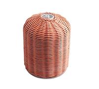 Giwnhvx Housse de protection multifonction pour bidon de gaz en rotin fait à la main pour le camping et la randonnée