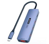 Giwnhvx Hub USB C 3.2 Hub USB Type-C 3.2 10 Gbit/s haute vitesse PD100 W Chargement USB Type-C 3.2 Adaptateur répartiteur pour ordinateur portable, téléphone PC