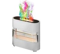 Giwnhvx Humidificateur avec de Simulation Diffuseur Coloré pour et avec 7 Couleurs et Coloré pour la Chambre à Coucher, Blanc
