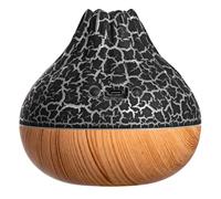 Giwnhvx Humidificateur d'air Humidificateur USB Diffuseur d'eau Purificateur d'air Humidificateur Sept Couleurs Noir