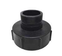 Giwnhvx IBC Adaptateur de vidange de tuyau de réservoir d'eau S100X8 vers 5,1 cm Adaptateur de valve de rechange en plastique