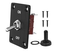 Giwnhvx Interrupteur à bascule robuste 12 V DC30 A étanche 2 broches ON/OFF SPST avec panneau de montage pour voiture, bateau