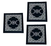 Giwnhvx J Style 49x49 cm Couverture de de Table de Tarot Accessoires Rituels Fournitures de Sorcière Couverture de