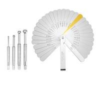 Giwnhvx Jauge d'alésage en acier inoxydable de 1/8" à 1/2" et jauge d'épaisseur en acier double marquage