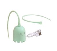 Giwnhvx Jouet Interactif pour Chat USB en Silicone pour Animal de Compagnie, Rotation Automatique de la Queue de la Souris. Bâton Taquin pour Chaton Vert