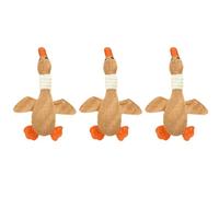 Giwnhvx Jouet pour Animaux de Compagnie Oie Chien Mâcher Son Grincement Dents Nettoyant Chien Chat Fournitures pour Animaux de Compagnie Marron