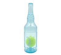 Giwnhvx Jouet pour Chien Bouteille d'eau Cruncher Bouteille à Mâcher pour Chiens Bouteille d'eau en Plastique à Mâcher pour Chiens avec Balle Bleue