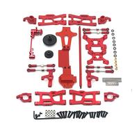 Giwnhvx Kit D'Accessoires de Mise à Niveau de Tour de Choc de Tasse de Direction de Bras Oscillant en MéTal pour Accessoires de PièCes de 144001 1/14, Rouge