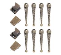 Giwnhvx Kit d'accessoires pour cravates de 12 pièces, 8 embouts de rechange pour cravates et 4 pièces de curseur pour réaliser des cravates en cuir DIY B