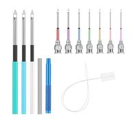 Giwnhvx Kit de 13 Aiguilles à Poinçonner pour Broderie, Aiguilles à Poinçonner avec Poignées, Kit de Broderie pour Bricolage