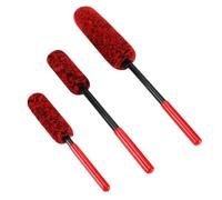 Giwnhvx Kit de brosses de roue de voiture, brosse de nettoyage et brosse de détail pour véhicule, moto, garde-boue de jante, embouts d'échappement de moteur