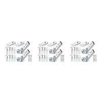 Giwnhvx Kit de quincaillerie pour porte pliante - Lot de 6 pièces de rechange pour porte coulissante à deux volets