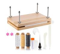 Giwnhvx Kit de reliure, fournitures de reliure, kit d'outils de reliure pour débutants, plieuse en os, convient pour le bricolage