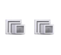 Giwnhvx Kit de réparation de cloison sèche - 24 pièces - Kit de réparation murale en aluminium - Maille en fibre de 10,2 cm, 15,2 cm, 20,3 cm, patch métallique