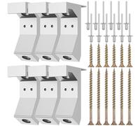 Giwnhvx Kit de Réparation de Sol Grinçant 30 Pièces, Kit de Vis en Alliage pour Éliminer les Grincements de Sol, Ensemble de Fixation D'Espace pour de 5/8 Pouces et plus Épais, Durables