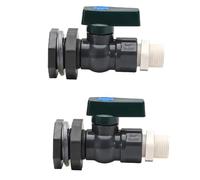 Giwnhvx Kit de robinet en PVC 1,9 cm avec connecteur de cloison adaptateur de tuyau anti-fissure, anti-rouille, anti-DN20