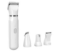 Giwnhvx Kit de Toilettage et Soins pour Animaux Compagnie 4 en 1 4 Lames Différentes Rasoir pour Poils Chien et de Chat Tondeuse pour Animaux Compagnie à Faible Bruit Rechargeable sans