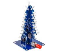 Giwnhvx Kits de Sapin de Noël DIY Ensemble Électronique de Science de Sapin de Noël LED RGB Coloré pour Christmas Trees DIY A