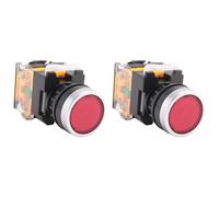 Giwnhvx La38-11/203 Lot de 2 boutons pression haute performance Rouge