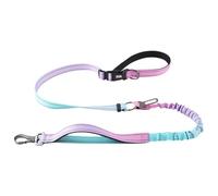Giwnhvx Laisse Antidéflagrante pour Chien de Compagnie Laisse pour Animaux de Compagnie Taille Bandoulière Mains Laisse pour Chien Bleu Rose Dégradé