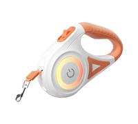 Giwnhvx Laisse Rétractable pour Chien de 5 M avec Lampe de Poche LED, Laisse en Nylon, Contrôle Réglable pour la Marche et la Course des Animaux de Compagnie B