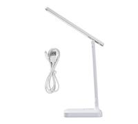Giwnhvx Lampe de Bureau Pliante Portable Trois Couleurs Batterie avec Lumière Tactile Rechargeable