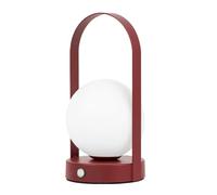 Giwnhvx Lampe de table portable en métal à suspendre à l'extérieur, dimmable, rechargeable, de table de chevet, lumière de nuit, couleur vin et rouge