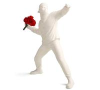 Giwnhvx Lancer des fleurs ornementales abstraites sculpture sculpture ornements salon étude décoration maison artisanat blanc