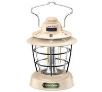 Giwnhvx Lanterne rétro multifonction d'extérieur pour tente de camping, lampe intelligente, chargeur USB, lanterne portable pour la maison et le camping B