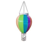 Giwnhvx Lanternes d'extérieur Lanterne solaire à montgolfière avec bougeoirs pour décoration de jardin, lumières solaires suspendues pour l'extérieur, facile à utiliser