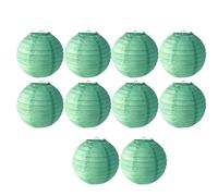 Giwnhvx Lanternes en papier vert, lanternes rondes DIY adaptées pour les mariages, les centres commerciaux, les écoles, les activités de plein air