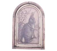 Giwnhvx Lapin Art Mural Pays Ferme Cadre de DéCoration Murale de Porche de Peintures de SéRie de Style EuropéEn et AméRicain de DéCoration