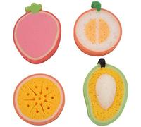 Giwnhvx le Cantaloup pour le Bain le plus Mignon de 4PCS, Fraise, Orange, Lotion de Bain à la Mangue Est Facile à Provoquer à la Mousse, Doux et Ne Nuit Pas à la Peau de Votre