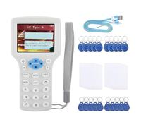 Giwnhvx Lecteur de Cartes RFID Avancé Graveur : IC/ID Décodeur RFID Anglais 10 Fréquences Scanner NFC Portable pour Cartes 125 KHz 13,56 MHz