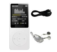 Giwnhvx Lecteur MP3 avec affichage numérique, recharge USB, enregistreur, lecteur de musique portable en ABS pour et marche, couleur