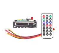 Giwnhvx Lecteur MP3 Bluetooth 5.0 12 V - Récepteur sans fil - Carte de décodeur MP3 - Module radio FM de voiture TF USB 3,5 mm - Adaptateur audio auxiliaire - Facile à utiliser