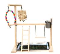 Giwnhvx Les supports en bois pour perroquets de petite et moyenne taille et les aires de jeu et de fitness pour perroquets sont conçus pour les petits perroquets