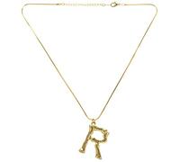 Giwnhvx Lettre Collier Grande Lettre Anglaise Pendentif ChaîNe en ou Pendentif Collier R